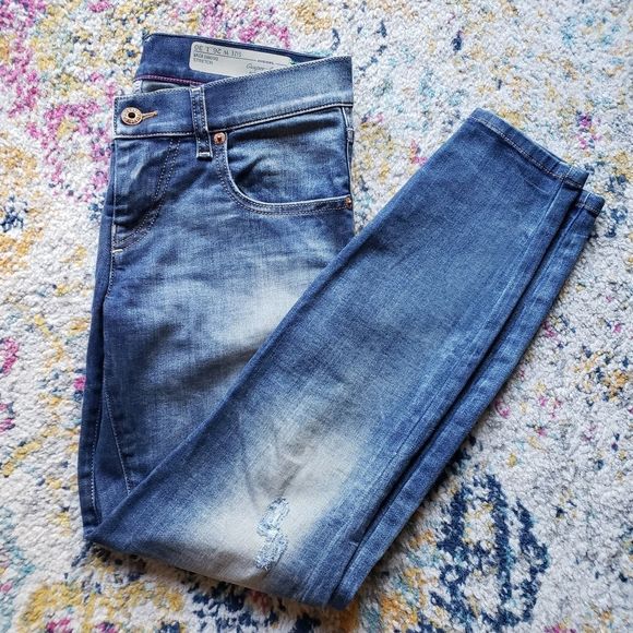 Diesel Grupee Ankle Super Slim Skinny Low Waist Stretch Size 26 NWOT - Picture 2 of 16